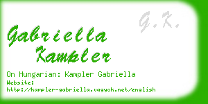 gabriella kampler business card